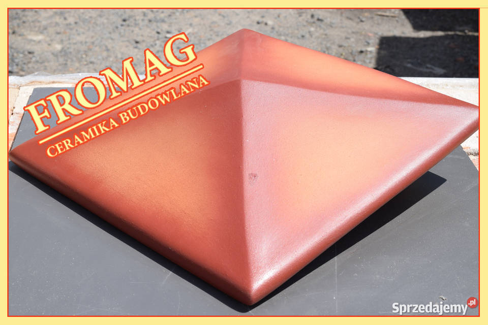 Daszki klinkierowe na słupek 38x38 KLINKIER luna Gdańsk