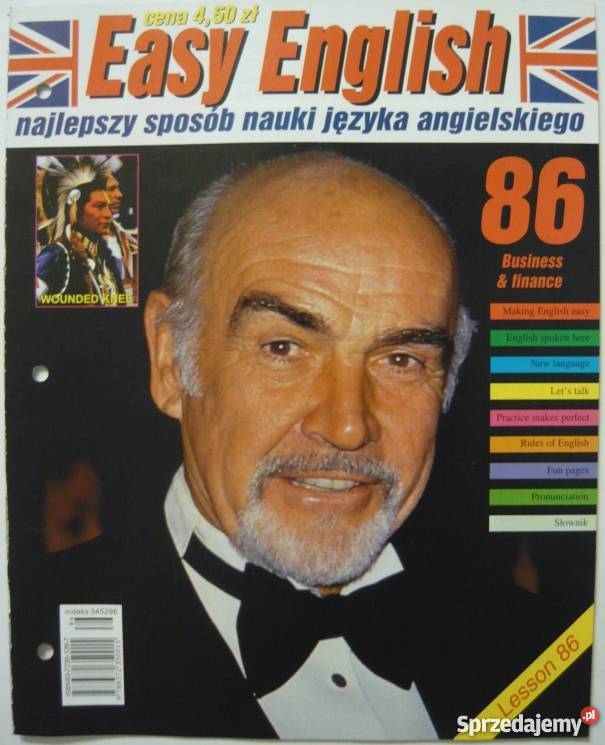 EASY ENGLISH LESSON 86 SEAN CONNERY Książki do nauki języka obcego warmińsko-mazurskie Elbląg