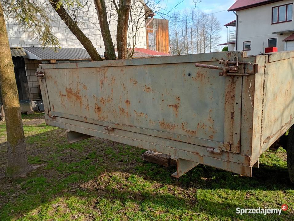 Przyczepa jednoosiowa masywna mocna Przyczepy rolnicze świętokrzyskie Pińczów sprzedam