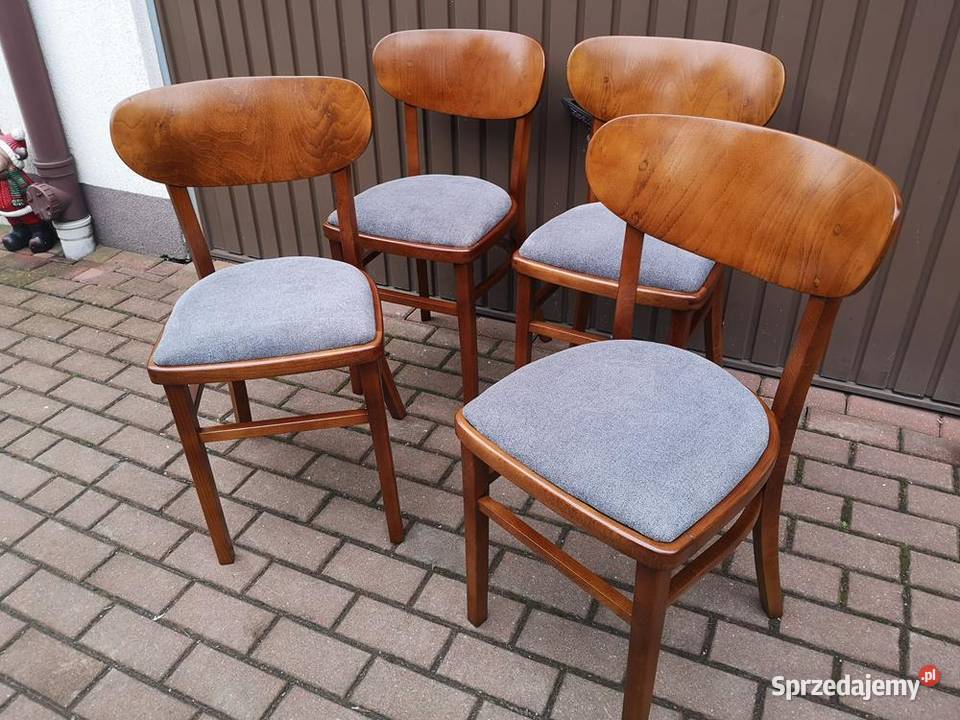 Krzesła ARTDECOPRL Stare Antyk Komplet 4 Sztuki Swarzędz