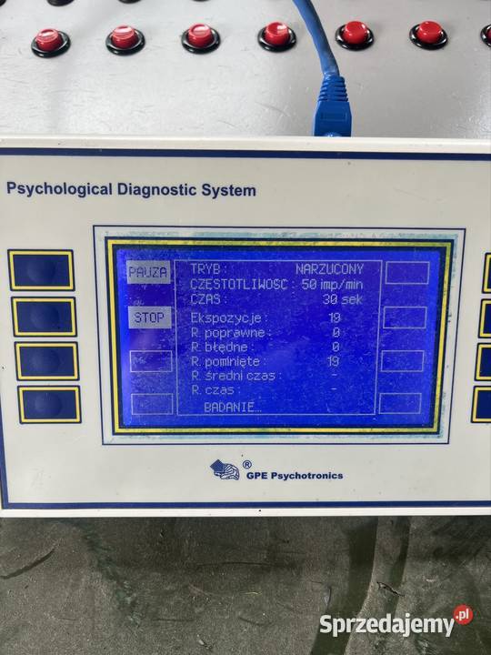 Aparat Piórkowskiego badania psychologiczne Serock