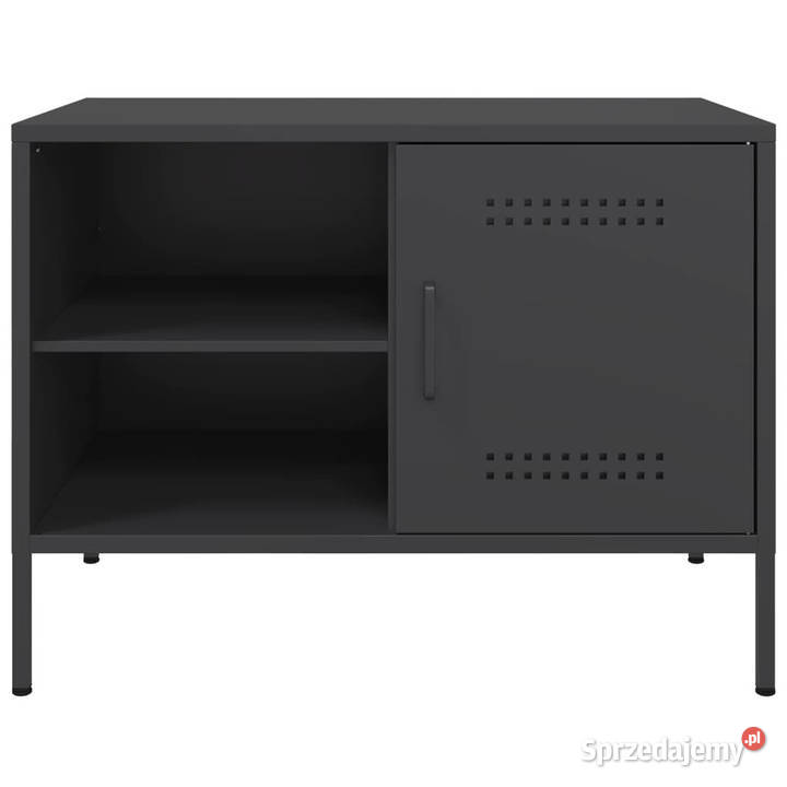 Szafka RTV czarna 68x39x505 stalowa WM842994 Warszawa sprzedam