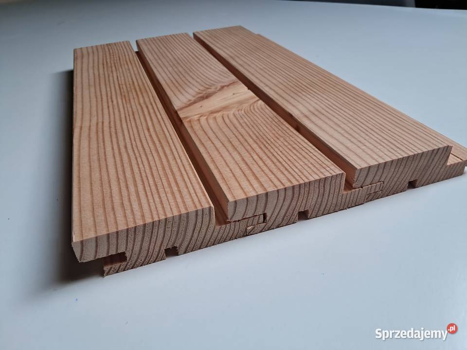 Elewacja drewniana 3D modrzewiowa modrzew Biskupice