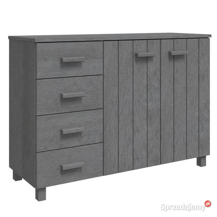Szafka HAMAR ciemnoszara 113x40x80 lite drewno Pozostałe