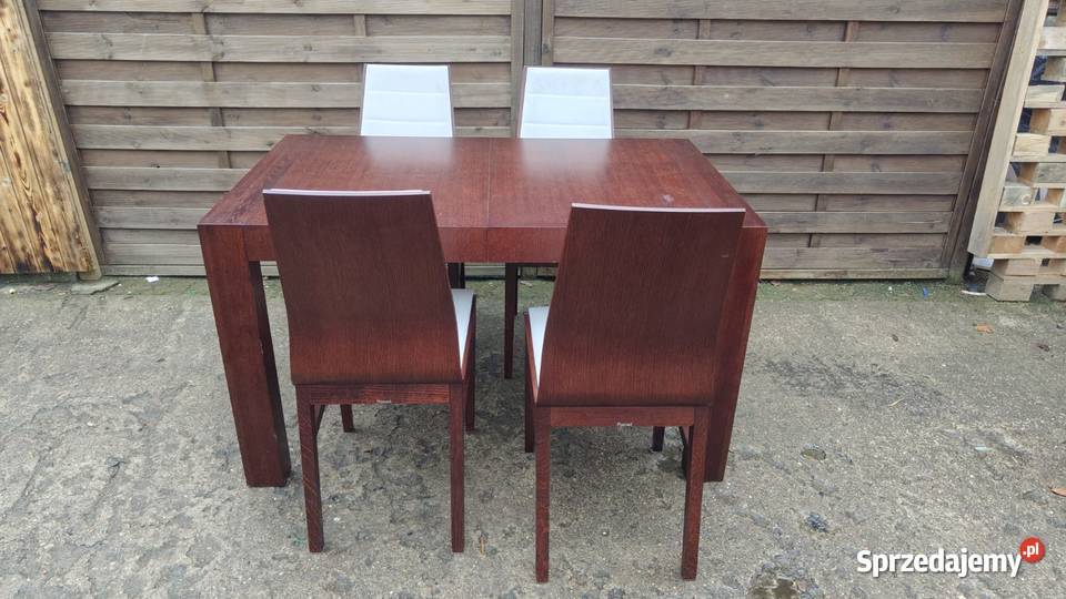 Komplet Paged stół rozkładany Cuba 4 krzesła