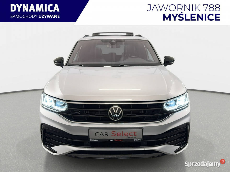 Volkswagen Tiguan Rline 15TSI 150 DSG 2021 r srebrny małopolskie Myślenice