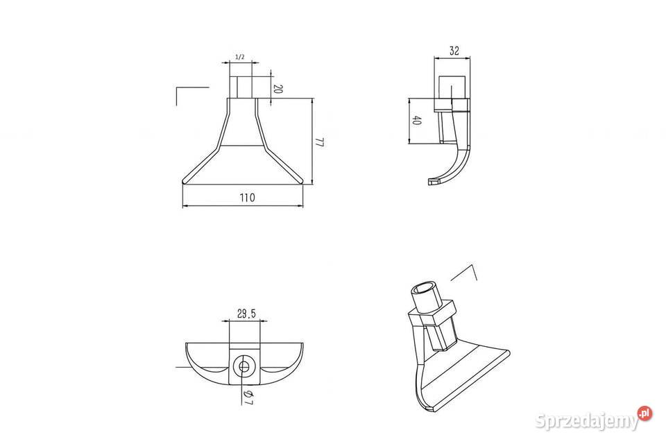 DYSZA NATRYSKOWA PU PUR POLIURETANOWA Z GWINTEM Tarnów