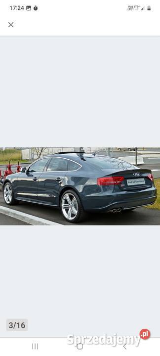 Audi a5 części nieuszkodzony mazowieckie Sowia Wola Folwarczna sprzedam