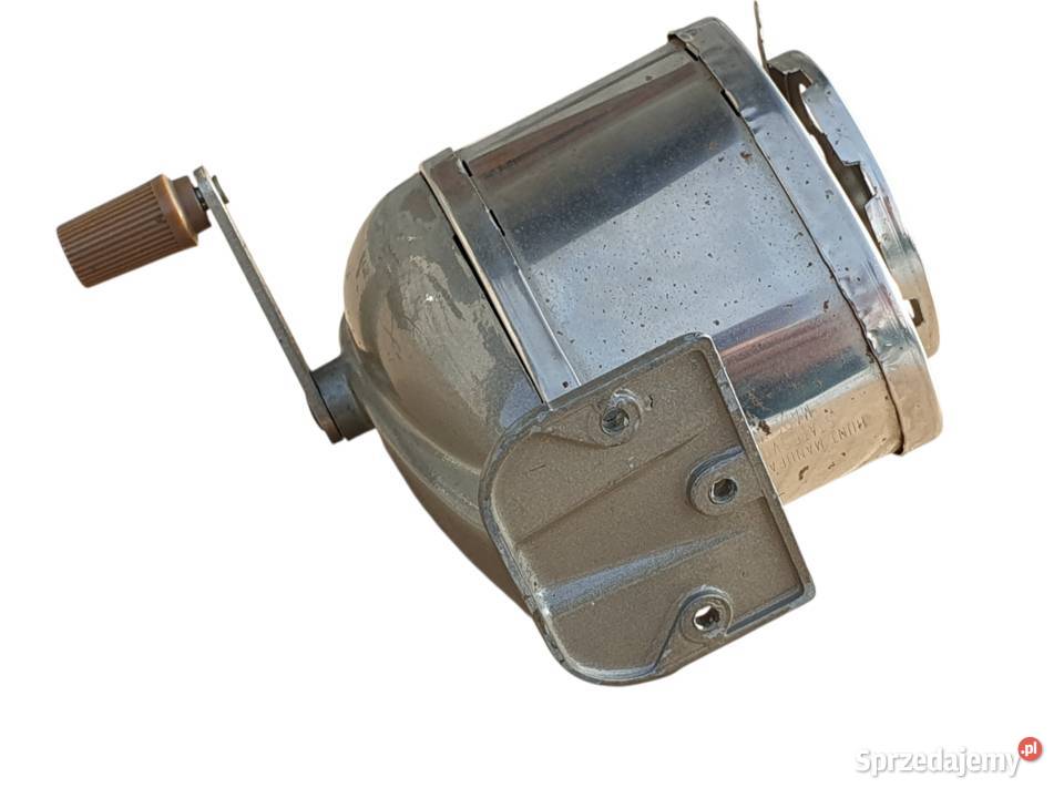 Stara amerykańska strugarka ręczna na korbkę Cieszyn