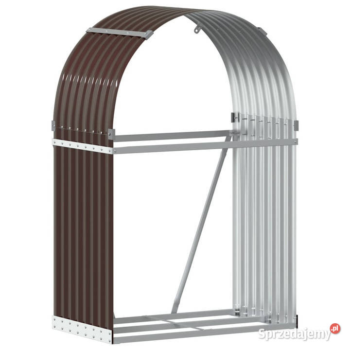 Stojak na drewno brązowy 80x45x120 stal mazowieckie Warszawa