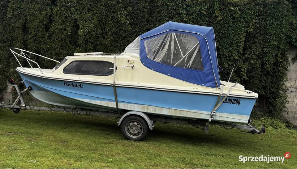 Łódź shetland 535 zarejestrowana reja przyczepa Łodzie i motorówki dolnośląskie