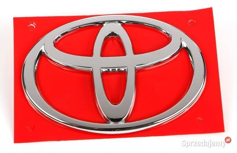 TOYOTA Corolla Verso Chromowany emblemat logo Kąty Wrocławskie