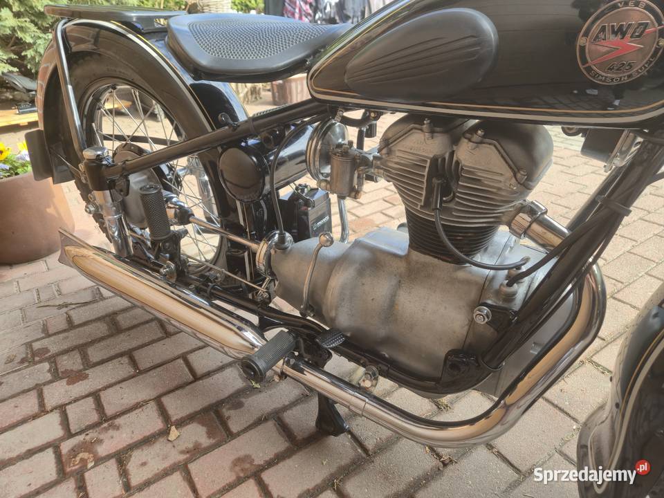 Simson awo turist 425 1956 z zabytkową zarejestrowany jako zabytek Wejherowo