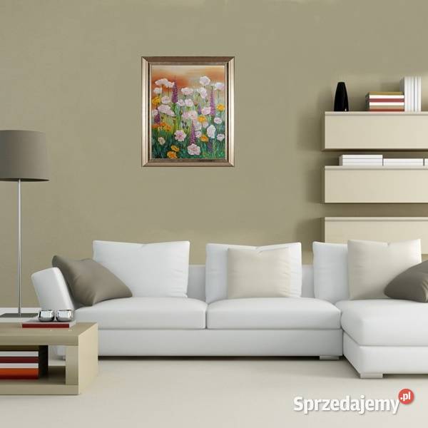 Obraz olejny Łączka