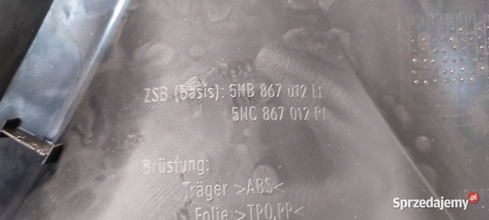 VW TIGUAN II BOCZEK DRZWI PRAWY PRZÓD RHD dolnośląskie