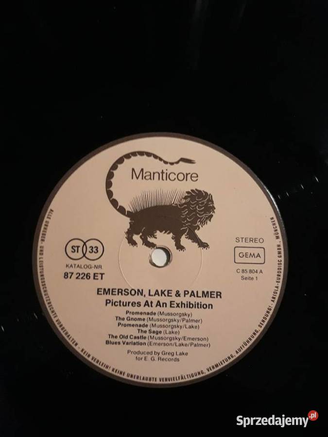 EMERSON LAKE PALMER Pictures At An Exhibition podkarpackie Rzeszów