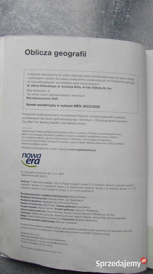Oblicza geografii 2 Podręcznik do liceum i tradycyjny podręcznik Kraków