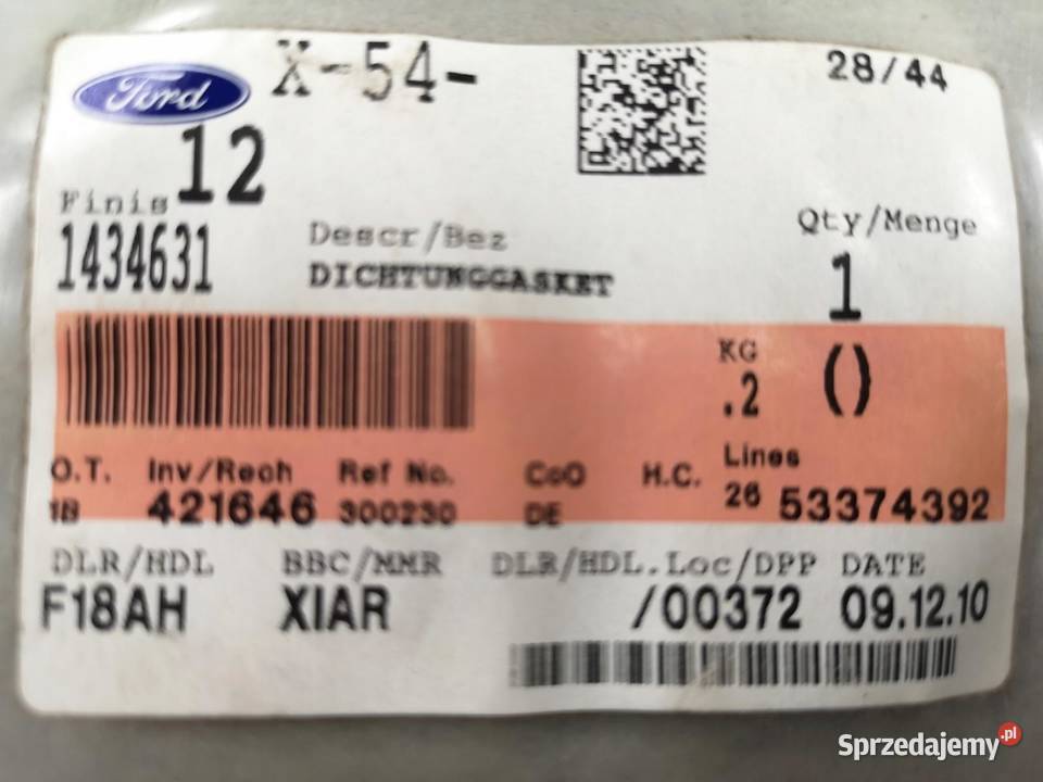 USZCZELKA KOLEKTORA WYDECHOWEGO FORD TRANSIT 23