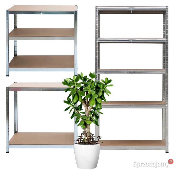 Regał magazynowy metalowy 2w1 5 półek 150x75x30 wielkopolskie Poznań