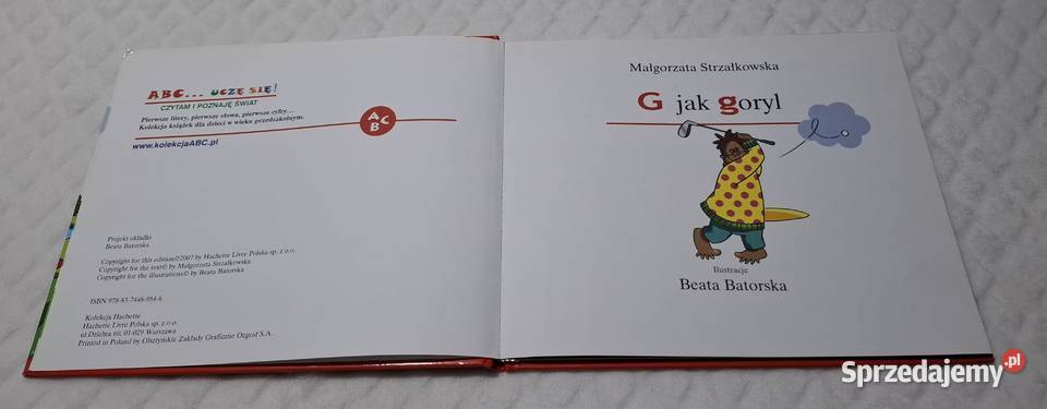 ABC Uczę się G goryl Strzałkowska Hachette 2007 śląskie Czeladź