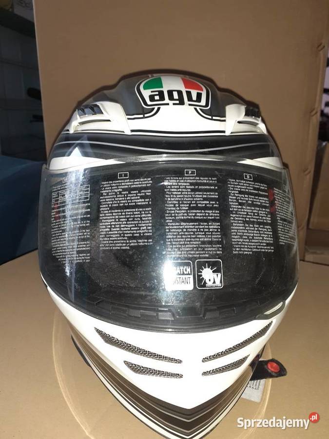 Kask agv stealth sv e2205 biało czarny Kaski Kaski i akcesoria łódzkie Piotrków Trybunalski