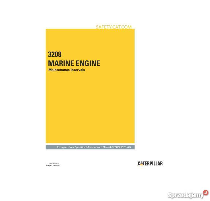 Caterpillar 3208 SILNIK instrukcja napraw