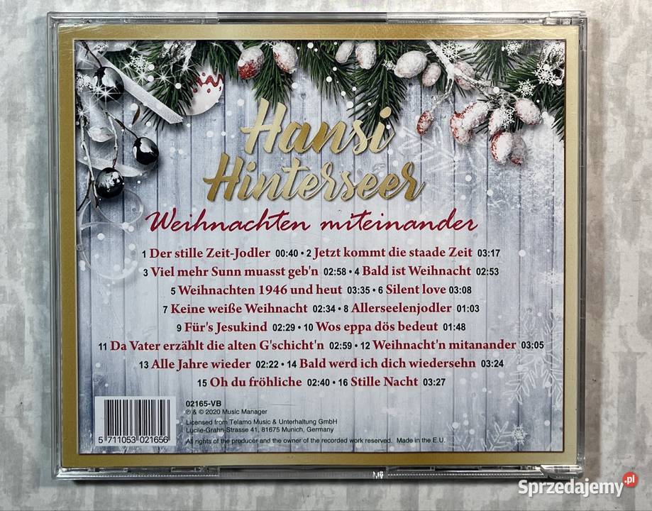 Płyta CD Hansi Hinterseer Weihnachten CD Płyty i kasety kujawsko-pomorskie Grudziądz