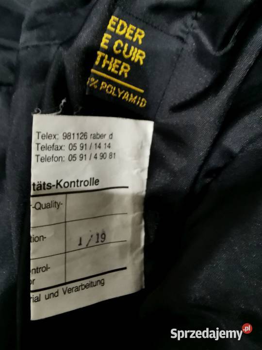 Skórzane spodnie motocyklowe RABERG
