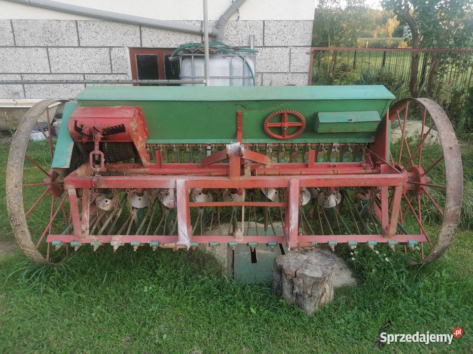Siewnik zbożowy 19 lejkowy oryginalny lubelskie Zakrzówek