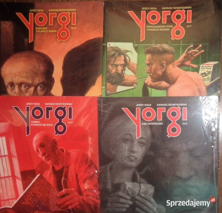 Komiks YORGI Jerzy Ozga FOLIA nowe 4 tomy Komiksy podkarpackie Rzeszów