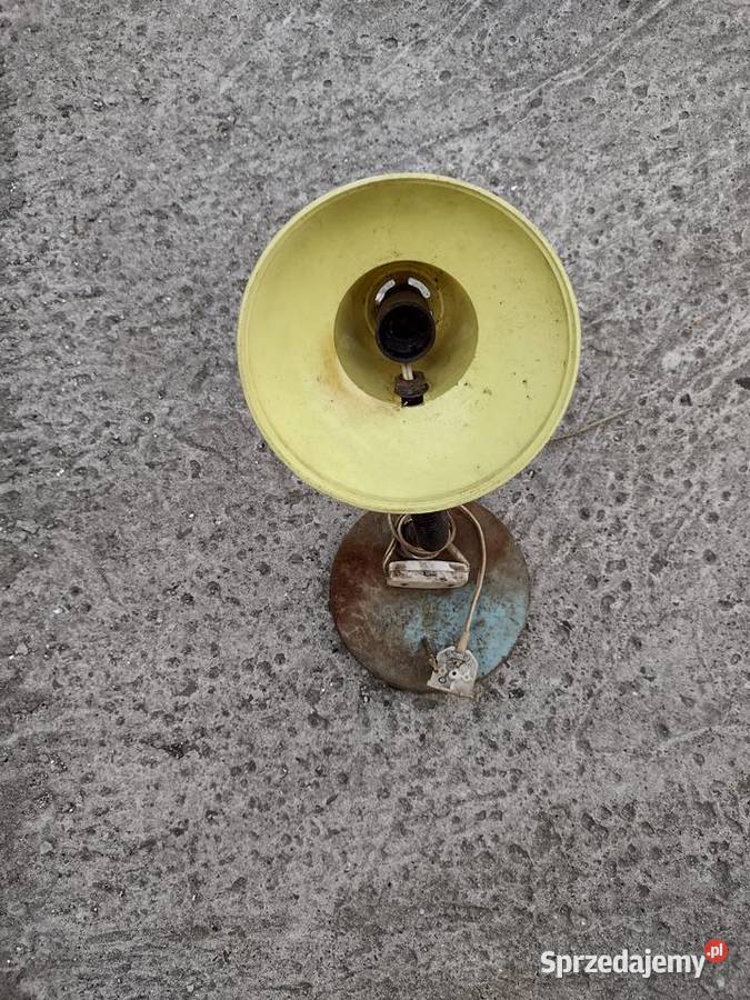 Lampka biurkowa PRL Gołcza