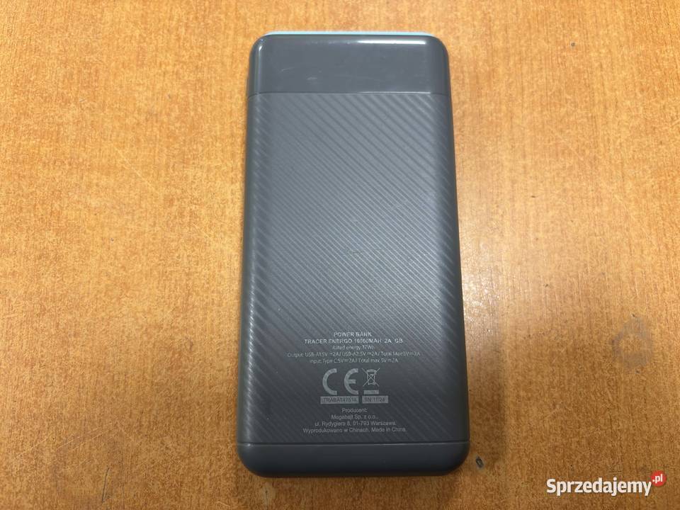 Power bank TRACER EnerGo 10000mAh PDQC30 BO 2x