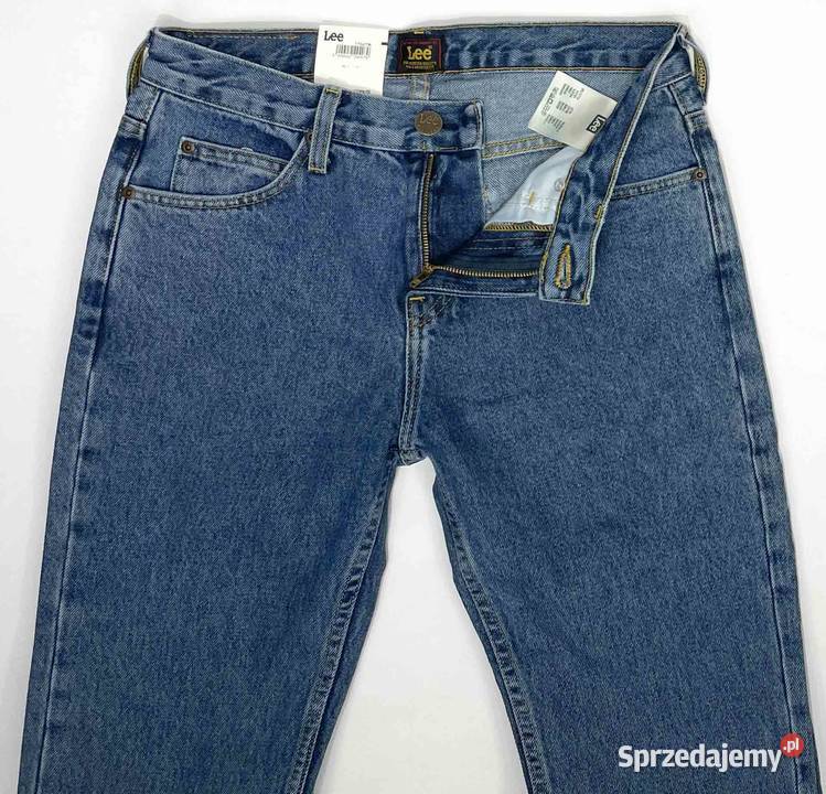 Spodnie męskie Lee Rider Stonewash W28 L32 niebieski Kraków