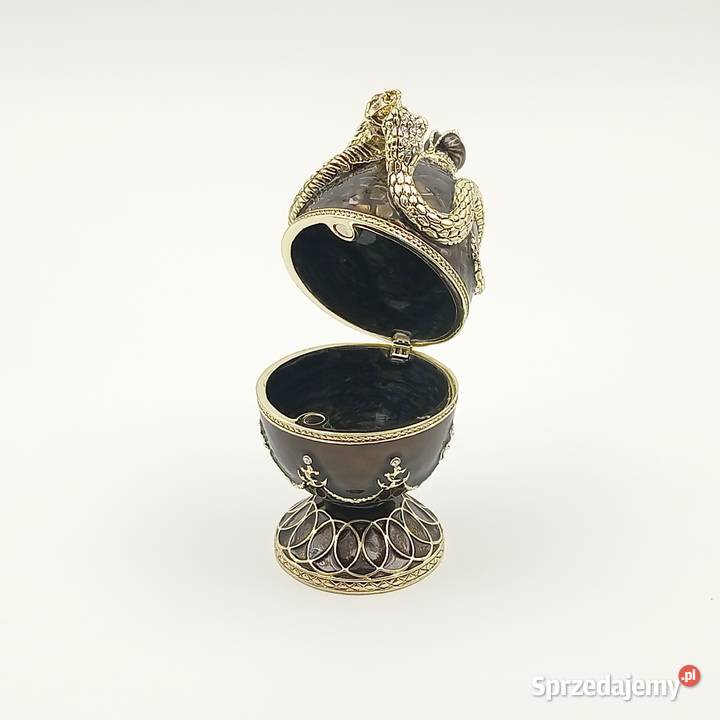 Jajko jajo faberge pojemniki szkatułka brąz styl Szkatułki i pudełeczka Zawiercie