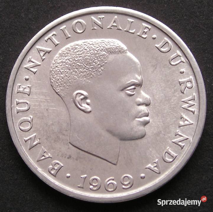 RWANDA 1 FRANK 1969 STAN MENNICZY Łódź