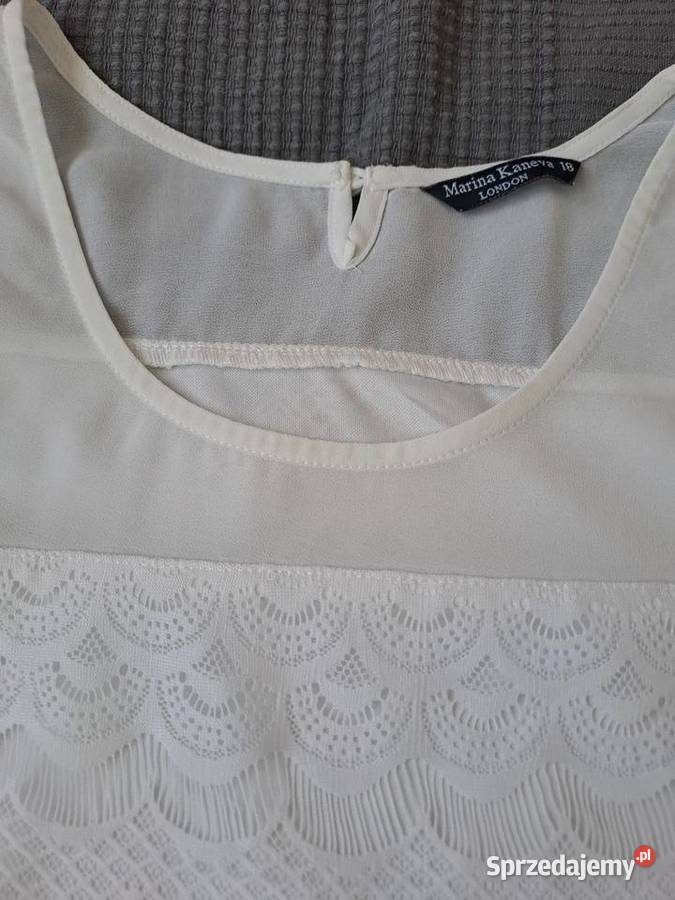 Bluzka biała koronkowa Wrocław sprzedam