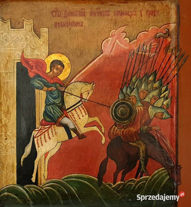 Ikona Święty Dymitr z Tesaloniki 0232 mazowieckie Warszawa