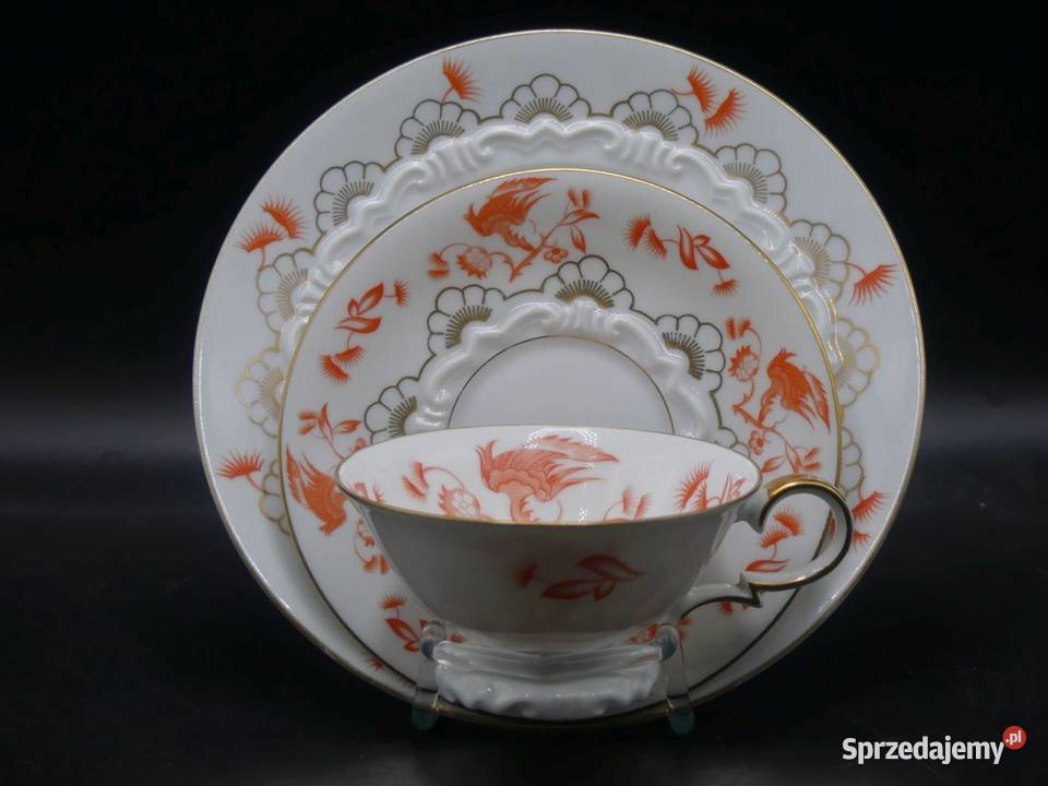 Komplet śniadaniowy Sorau Żary piękne reliefy Poznań