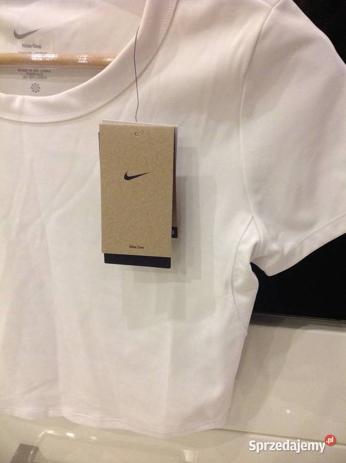 Bialy Top Koszulka Damska NIKE One Dri Fit M lubuskie Nowa Sól