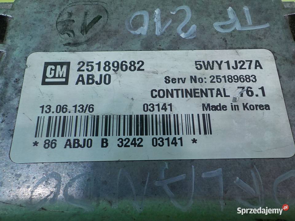 CHEVROLET ORLANDO 18 B 13r 5D sterownik komputer Suków