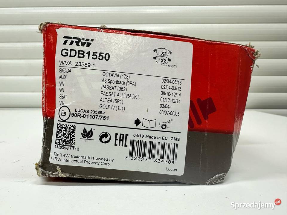 Klocki TRW skoda fabia octavia superb yeti przód Gajków sprzedam