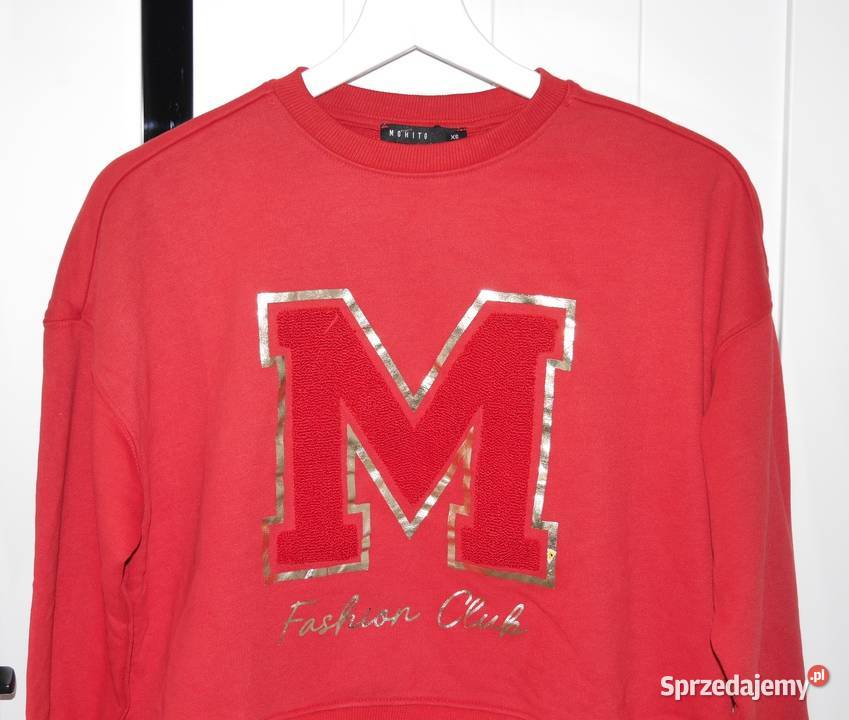 Mohito piękna krótka czerwona bluza 34 XS Pozostałe Wrocław