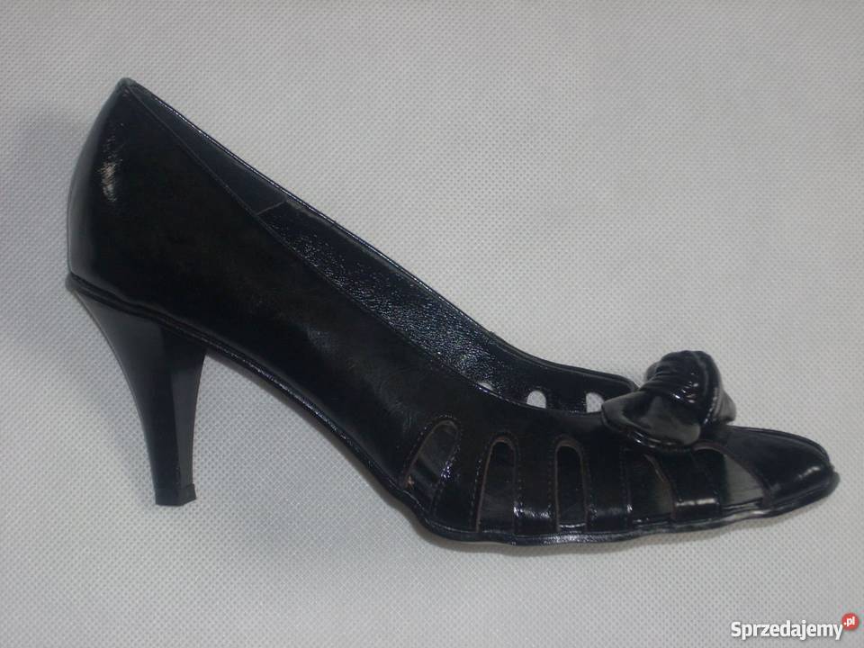 NOWE czółenka Skórzane SKÓRA Ażur 39 Eleganckie skóra małopolskie Nowy Sącz