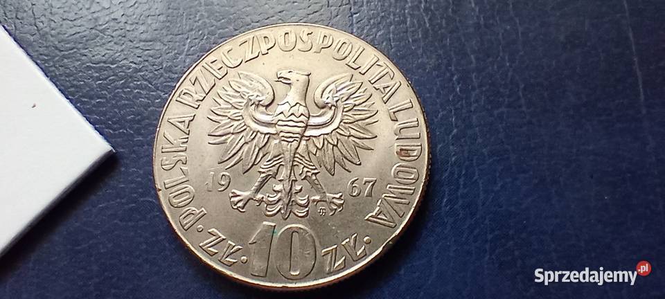 Stare monety 10 złotych 1967 Kopernik PRL Polska podkarpackie Lesko