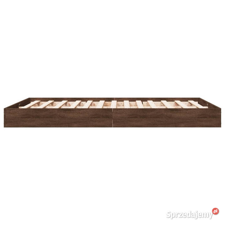 Łóżko bez materaca brązowy dąb 140x200 WM842027 Warszawa sprzedam