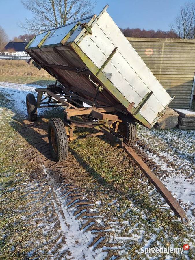 Przyczepa dwuosiowa wywrotka kiper mikrociągnik Zielona Góra sprzedam