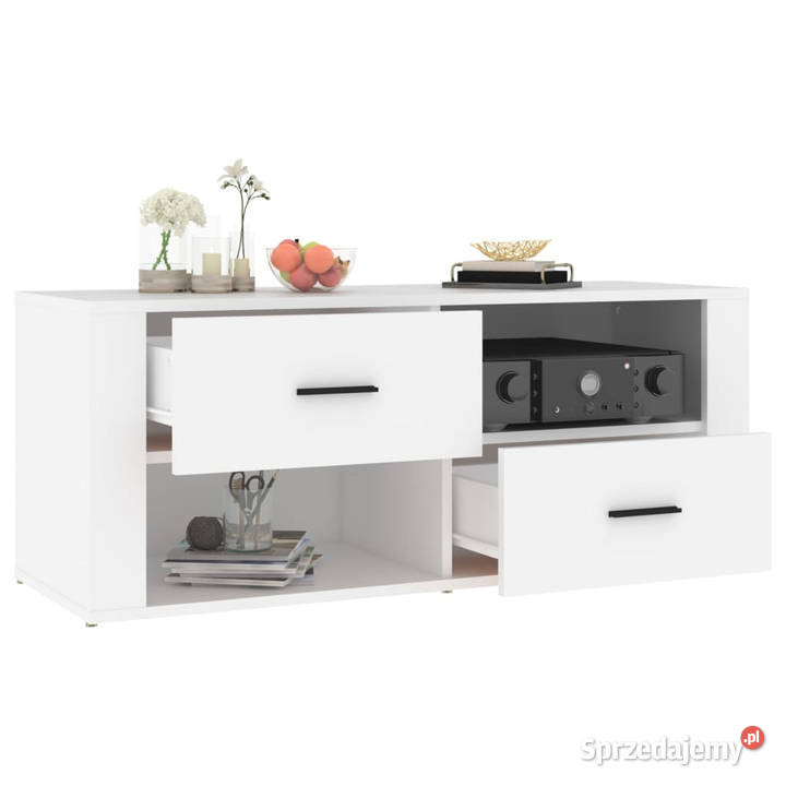 Szafka pod TV biała 100x35x40 materiał sprzedam