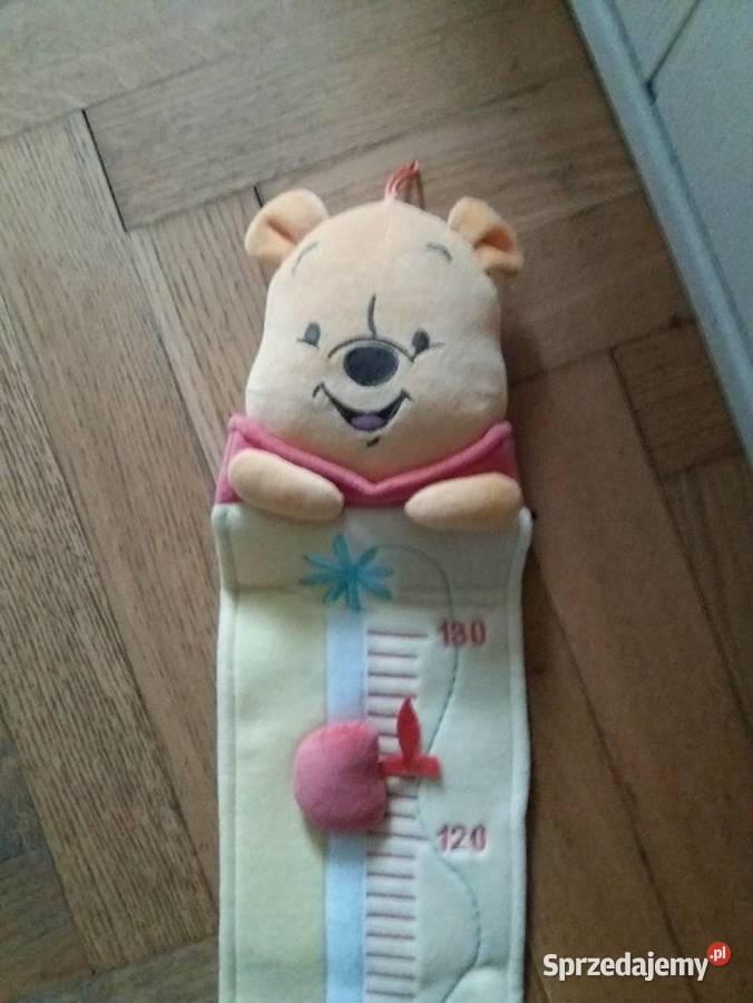 Miara wzrostu dziecięca Kubuś Puchatek welurowa pomorskie Starogard Gdański