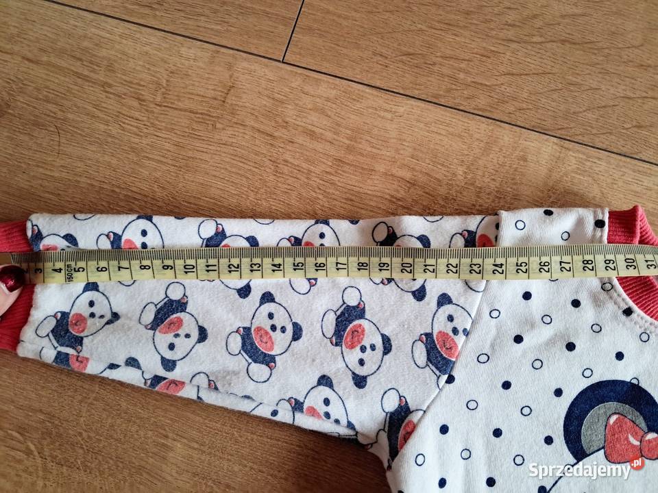 Dwuczęściowa piżama dziecięca w pandy łódzkie