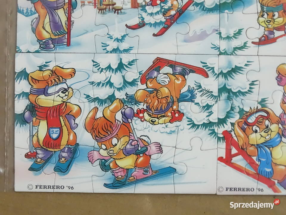 Unikat Komplet Puzzle Kinder Niespodzianka 1996 Biłgoraj